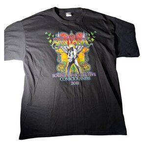 Santana 2011 S.O.C.C Sound Of Collective Consciousness Black Tour Tee XL